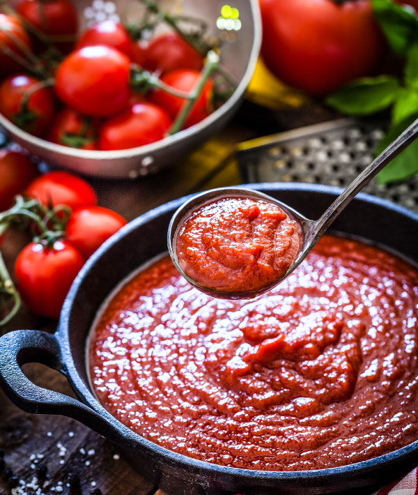 Soßen|Geschälte Tomaten