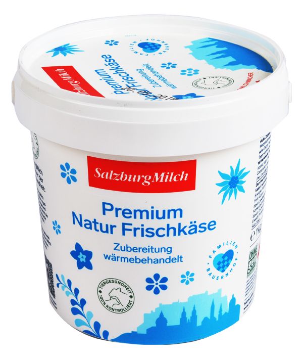 Premium Natur Frischkase 1kg Salzburgmilch