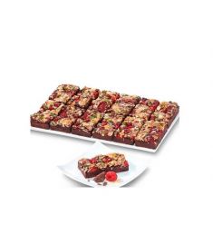 Glutenfreie Brownie-Himbeer Schnitte 12x88g ERLENBACHER