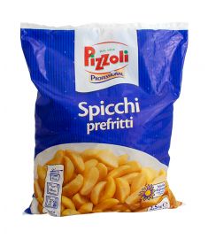 Kartoffelspalten 4x2,5Kg 40-45mm Vorfittiert/O|Schale PIZZOLI