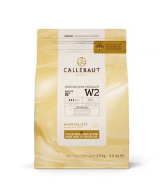 Kuvertüredrops | Callets Weiß 34-36mm 2,5Kg CALLEBAUT