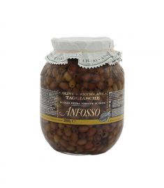 Schwarze Taggiasche Oliven 2,8Kg Entsteint ANFOSSO