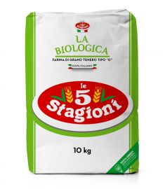 Bio Mehl 0 Rinforzata Vivace 10Kg 100% Italien LE 5 STAGIONI