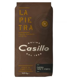 Mehl Typ 1 W315 12,5Kg La Pietra Forte 100% Italienischer Weizen CASILLO