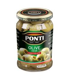 Grüne Oliven 670g Entsteint PONTI