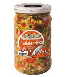 Gemüsemischung "Insalata per Riso" m|Würstel 1,55Kg in Sonnenblumenöl CITRES
