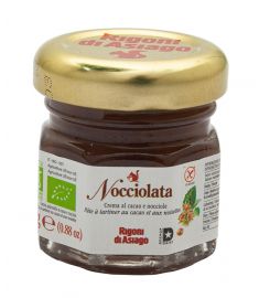 Bio Nocciolata - Nuss Nougat Creme 24x25g Einzelportionen im Glas RIGONI DI ASIAGO