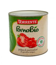 Bio Geschälte Tomaten Ganz 2,5Kg 100% Italien LA TORRENTE