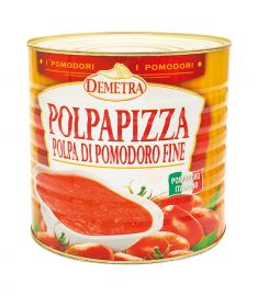 Polpa Pizza Fine |Fein Gehackte Tomaten 3Kg DEMETRA