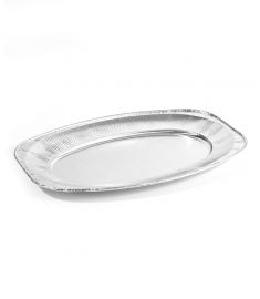 Alu Tablett V1 Oval 35x24,3x2,1cm 10Stk