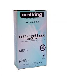 Einweghandschuhe Nitroflex blau Gr. S WALKING 