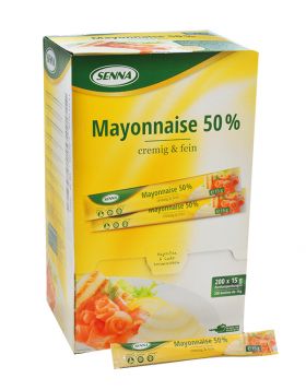 Mayonnaise 50%  200x15g Einzelportionen SENNA